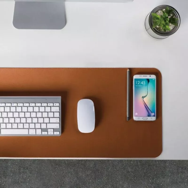 Alterzone Desktop Pad, Vegan Leather Surface, Cognac Brown (ALZVGL-1)