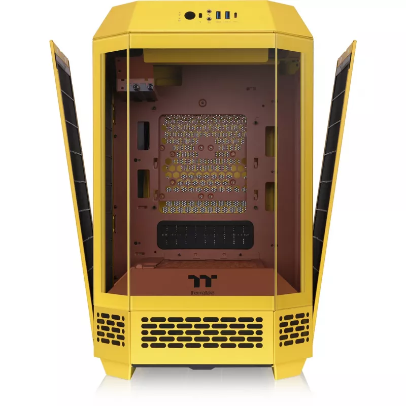 Mini Tower Chassis THERMALTAKE The Tower 250 Butter Caramel — microATX/Mini-ITX, ATX support, compact case