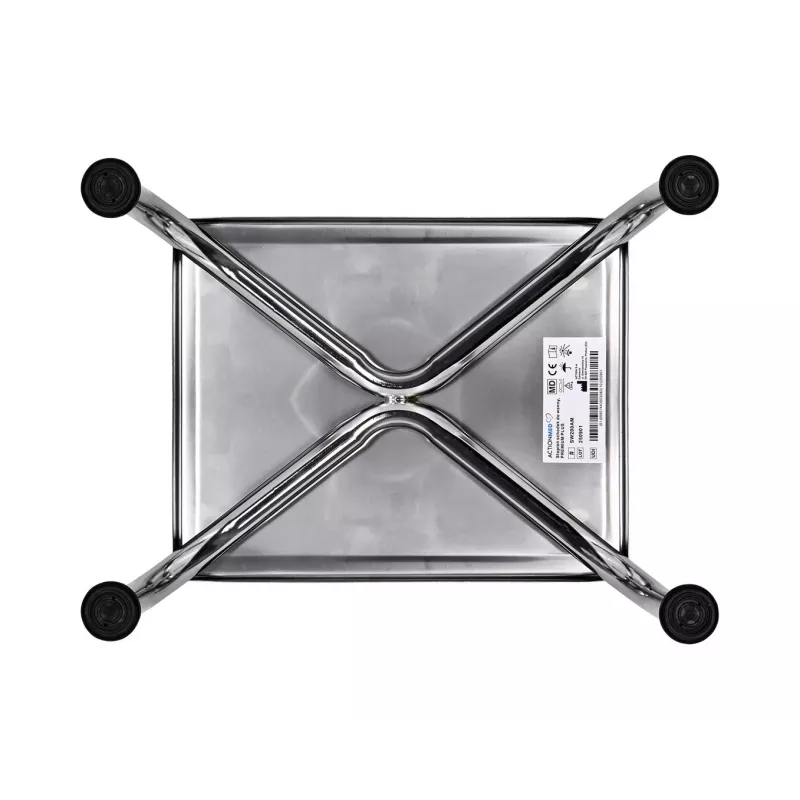Bath step (shower stool) ActionMed SW200AM — black, non-slip surface and feet, max user weight 120 kg