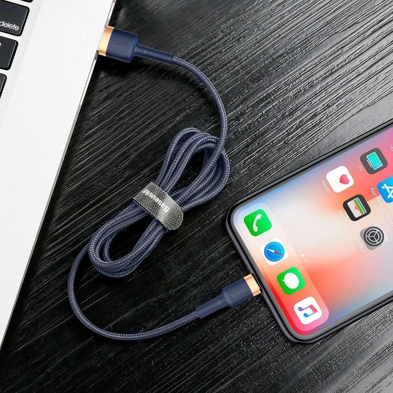 Lightning Cable Baseus CALKLF-CV3 2m Blue Gold