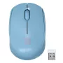 Wireless ambidextrous mouse NATEC STORK — Bluetooth + USB Type-A, 1600 DPI, 3 buttons, light blue