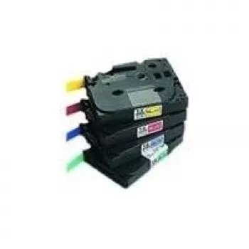 Brother Gloss Laminated Labelling Tape - 36mm, White/Black label-making tape TZ
