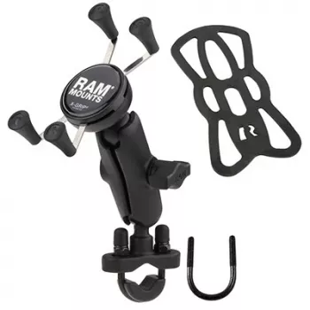 RAM Mounts X-Grip Phone Mount with Handlebar U-Bolt Base
