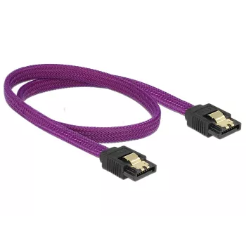 SATA cable DeLOCK 83691 0.5 m SATA 7-pin Purple