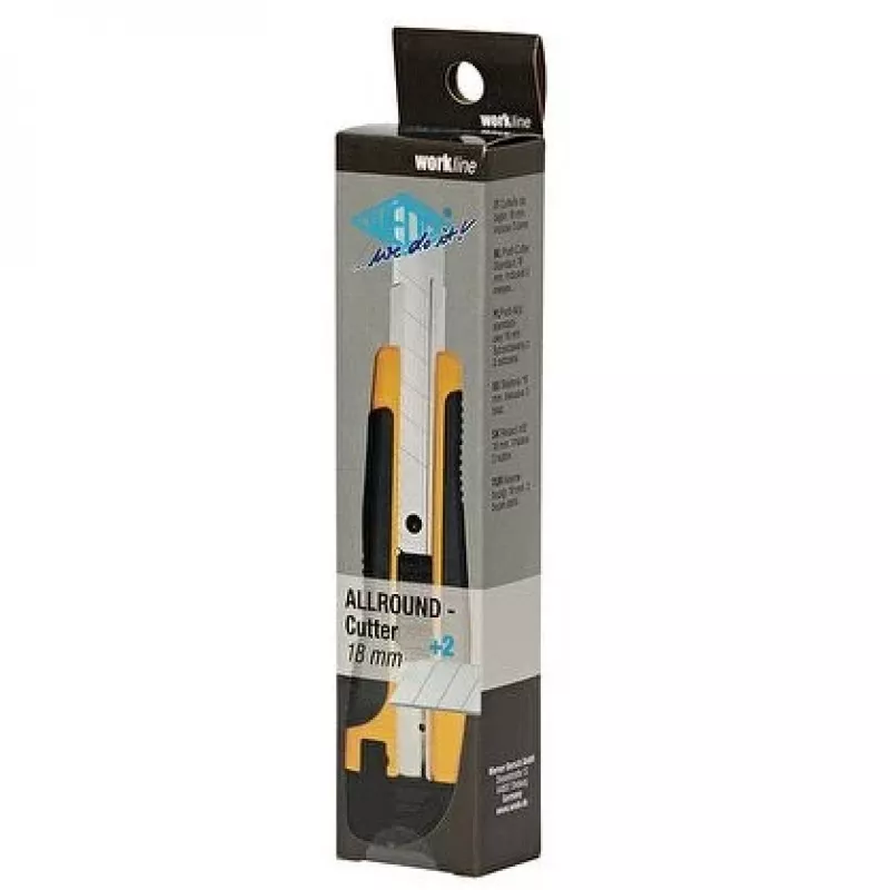 Utility knife WEDO 78 618 — snap-off blade, 40 mm cutting width, steel body, 170 mm length