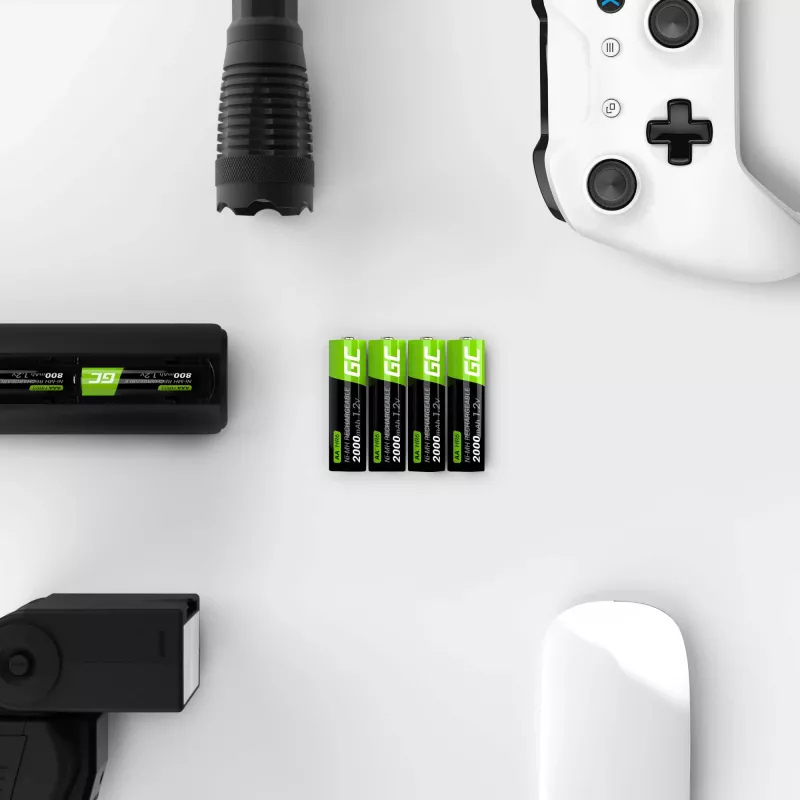 Rechargeable battery Green Cell GR02 — NiMH AA 1.2V 2000 mAh, 2 pcs