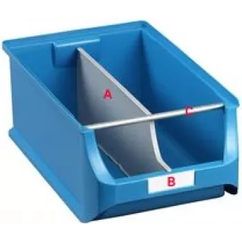 Storage box label for allit ProfiPlus Box 5 — white cardboard insert