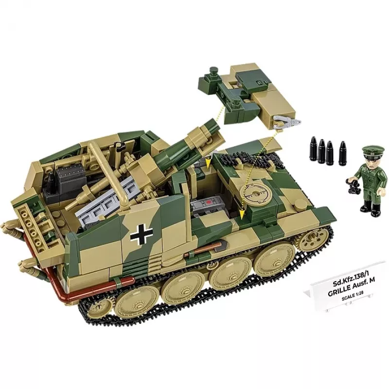 Construction model kit Cobi SD.KFZ.138/1 Grille, 720 pieces, display model