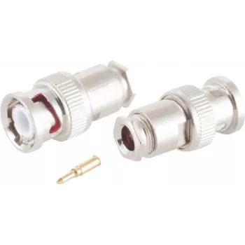 BNC Video Connector ShiverPeaks 98800-2 for RG58/U coaxial cable, clamp termination