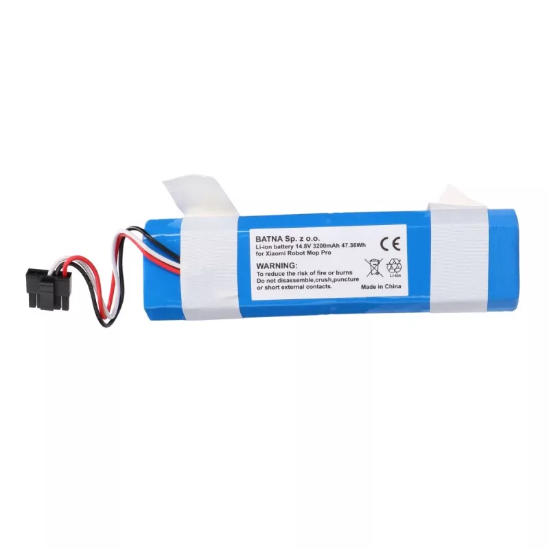 Replacement battery for Xiaomi Robot Mop Pro — 3200mAh INR18650 MA1-4S1P-SC