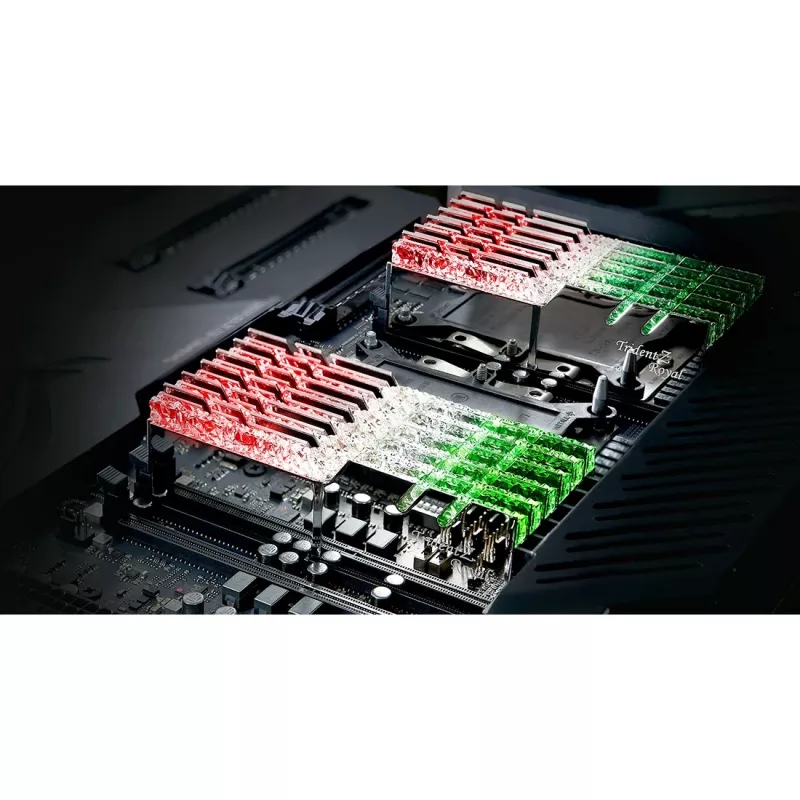 DIMM 64 GB DDR4-3600 (4x 16 GB) Quad-Kit, Memory Silver, F4-3600C16Q-64GTRSC, Trident Z Royal, INTEL XMP