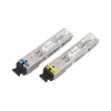 Extralink SFP 1.25G WDM module pair 1310/1550nm single‑mode 3km SC DOM for HP/Aruba