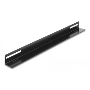 Delock 19 inch Rack Mounting Bracket 450 x 40 mm, 2 Pieces, Black Metal