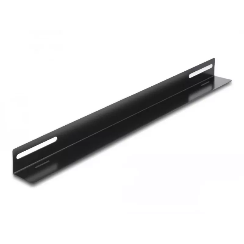 Delock 19 inch Rack Mounting Bracket 450 x 40 mm, 2 Pieces, Black Metal