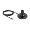 Antenna Magnetic Base DELOCK ULA100 — 1×N jack to 1×RP‑SMA plug, 3 m cable, outdoor, black
