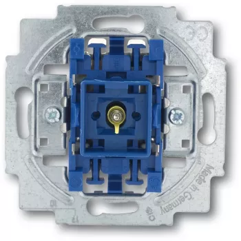 Busch-Jaeger 2020 USGL 1P blue metallic — 1-pole switch, 250 V, 10 A, 71×71×25 mm
