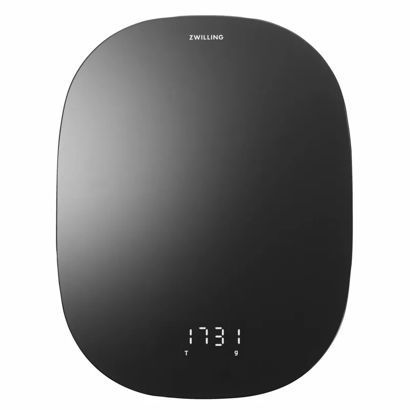 Electronic kitchen scale ZWILLING 53011-053-0 — 10 kg capacity, black oval, LCD display
