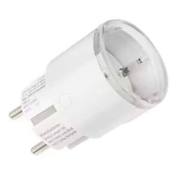 Smart plug Shelly Plug S Gen3 — Wi‑Fi smart socket with energy monitoring, Type F, 110–230 V, 2500 W, white