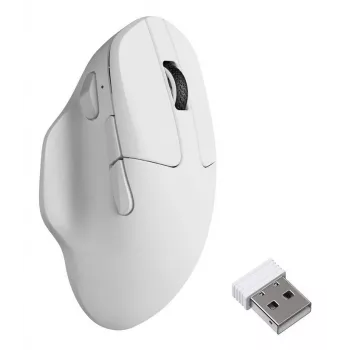 Wireless Ambidextrous Optical Mouse Keychron M7-A24 30000 DPI RF Wireless Bluetooth USB-C White