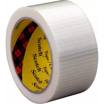 Filament Tape 3M 587749, transparent, 38 mm x 50 m — reinforced packing tape