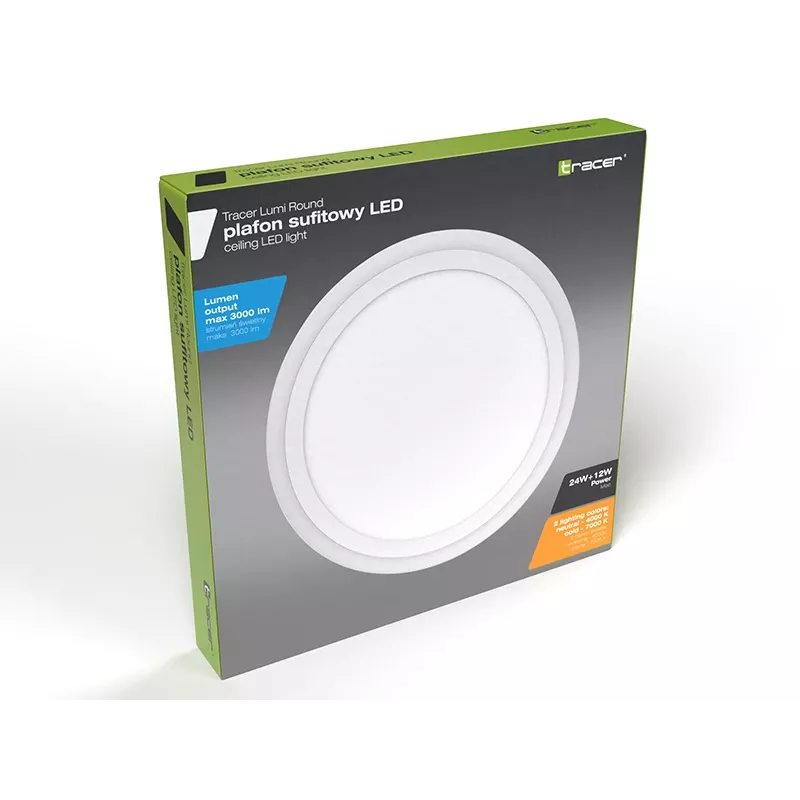 Ceiling light TRACER TRAOSW47320 LED round 18W 3000K