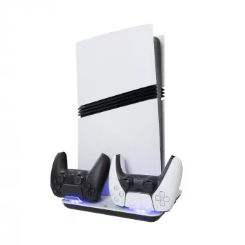 Cooling pad White Shark Guard-2 for PS5 with integrated charging dock (model PS5-05102V2)