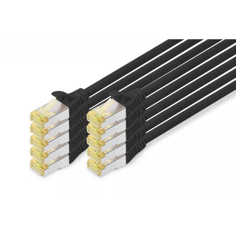 Network Cable Digitus CAT 6A S/FTP RJ-45 1m Black