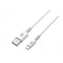 Cable USB-USB C 2m silicone white Quick Charge