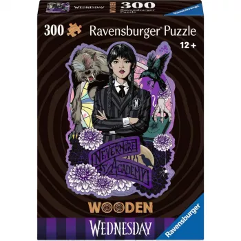 Jigsaw puzzle Ravensburger Wooden Puzzle Wednesday 300 pieces, wooden pieces, 300 pcs
