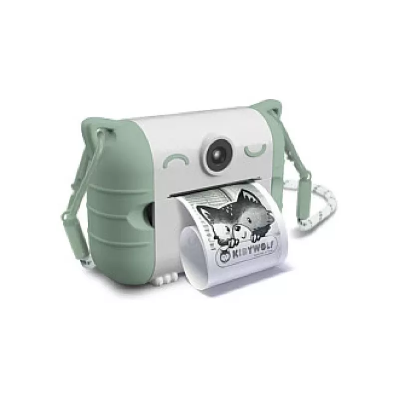 Children's digital camera KIDYWOLF Kidyprint Green White