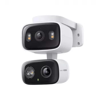 IP security camera TP‑LINK Tapo C246D — 3MP (2304×1296), 2.8 mm, 107.8° FOV, PTZ dual-lens, IP65, Wi‑Fi/Gigabit, microSD up to 512 GB
