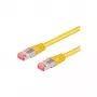 Wentronic Goobay CAT 6a Patch Cable, S/FTP (PiMF), Yellow, 10 m - LSZH Halogen-Free, Copper (93700)