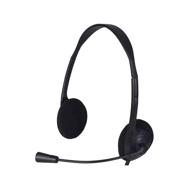 Advanced Accessories USB Headset With Mic - Black