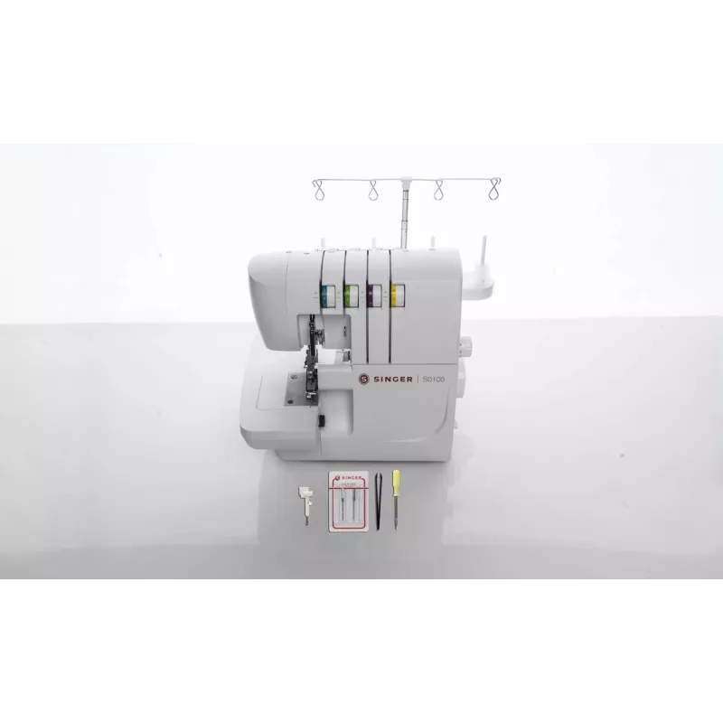 Overlock sewing machine SINGER S0105 Electric White