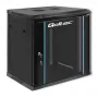 19 inch rack cabinet QOLTEC 54464 12U 600x635x450 Black