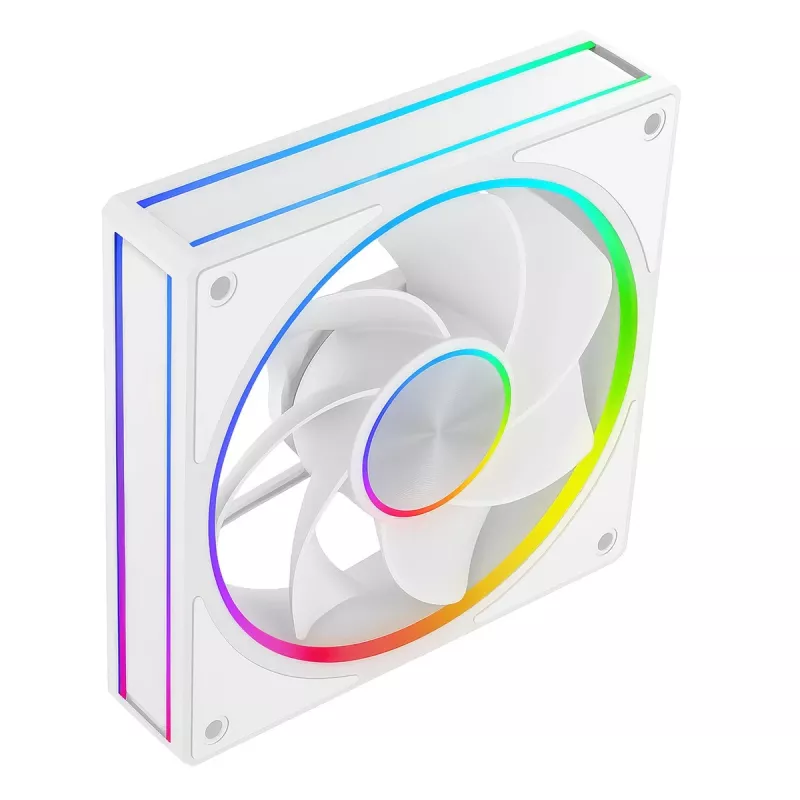 Case fan MODECOM VOLCANO LOOP 120 ARGB Reverse Fan White 120 mm, PWM, 400–1400 RPM
