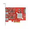 Expansion Card DeLOCK PCI Express x4 to USB 10 Gbps 2x Type-A 2x Type-C
