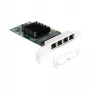 DeLOCK PCI Express x1 Card to 4 x RJ45 Gigabit LAN BCM