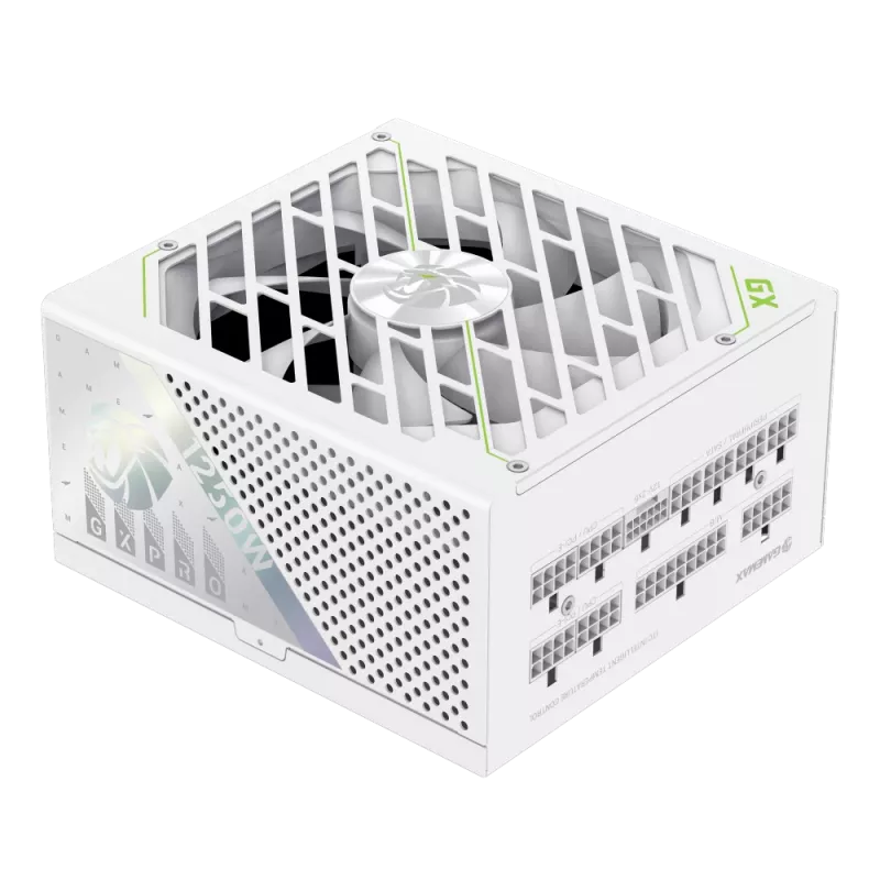 Gamemax Power Supply, 80 PLUS, Gold | GX PRO 1250G WH | 1250 W