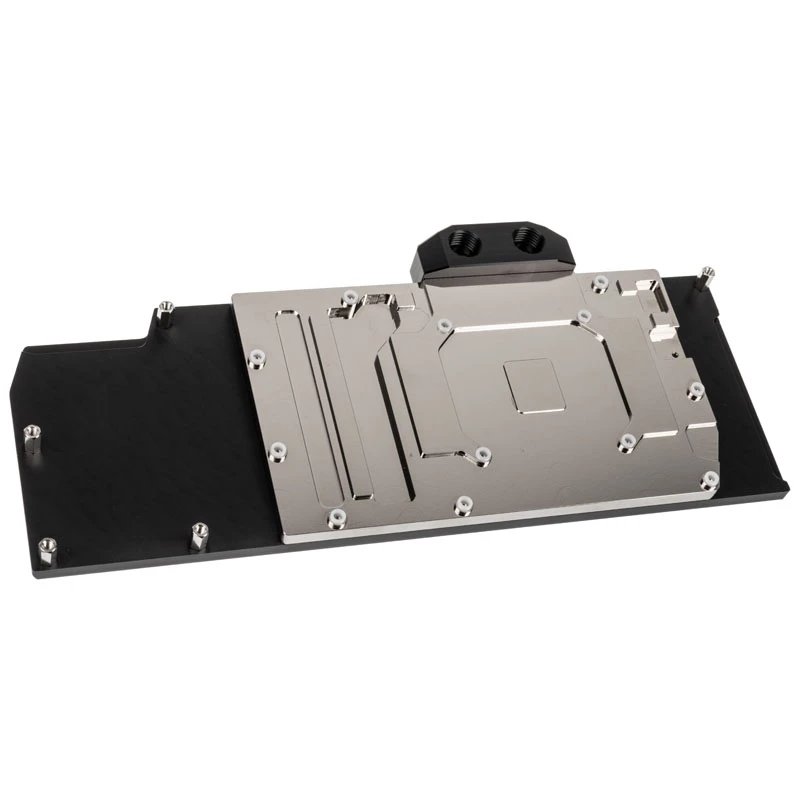 Watercool full-cover GPU water block Heatkiller IV for Radeon RX 5700 XT — Acetal top with nickel-plated copper base