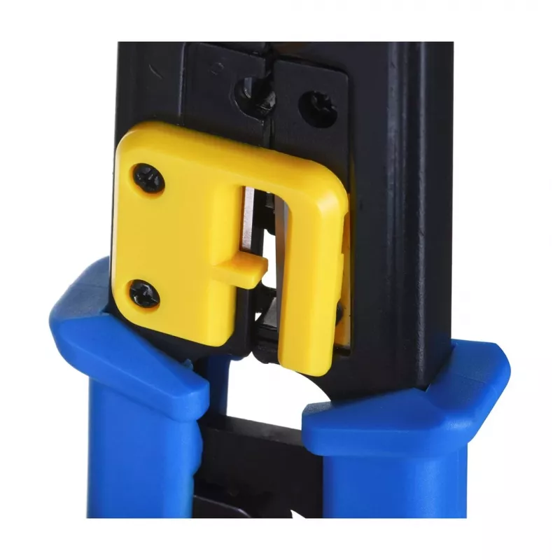 Crimping tool Alantec NI040 for RJ-45 connectors, steel construction, plastic handles, black/blue