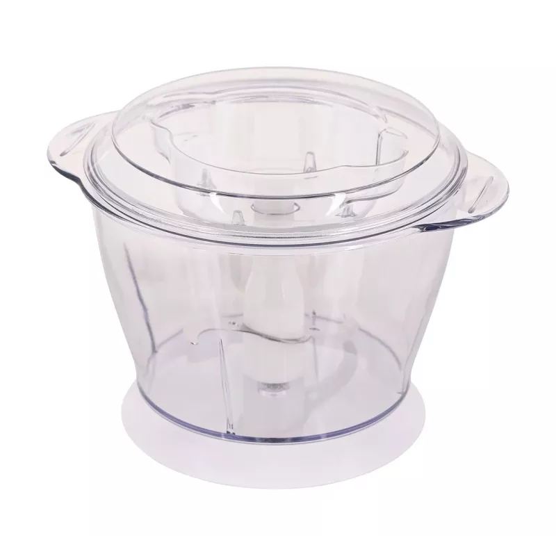 Electric food chopper CLATRONIC MZ 3579 — 250 W, 1 L, stainless steel blades, ice-crushing, white
