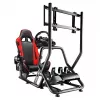 Racing cockpit huzaro Speed 6.0 with adjustable seat, steel frame, 30°–90° angle, supports up to 120 kg, red, 1080×1360×560 mm