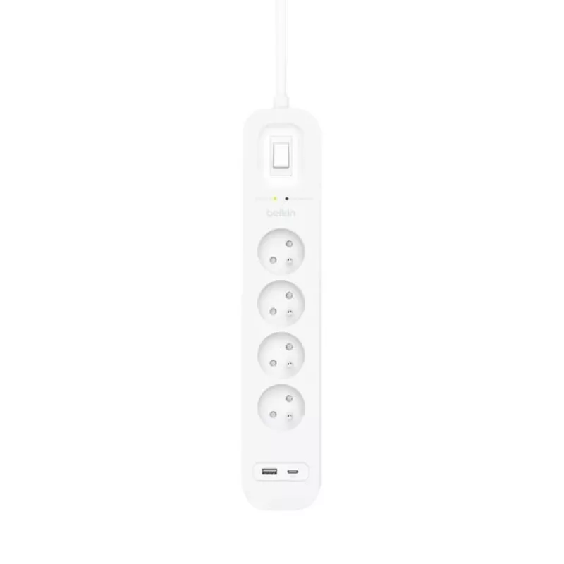 Surge Protector Belkin SRB001CA2M 4 AC Outlets 900 J White 2 m