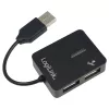 USB hub LOGILINK UA0139 — 4‑port USB 2.0, 480 Mbit/s, black