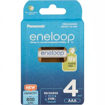 Rechargeable batteries PANASONIC ENELOOP AAA 800 mAh 4 pc(s) (BK-4MCDE/4CP)