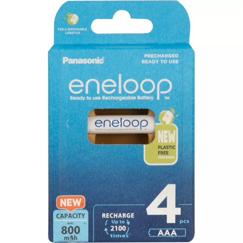 Rechargeable batteries PANASONIC ENELOOP AAA 800 mAh 4 pc(s) (BK-4MCDE/4CP)