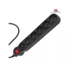 Power Extension Maclean MCE188 5m 6 AC Outlets Indoor Black