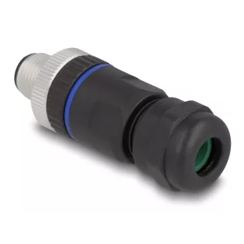 DeLOCK M12 Connector A-coded 8 pin male screw connection