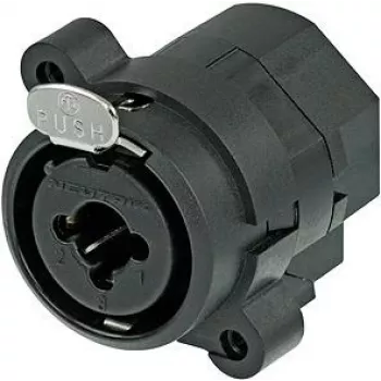 Neutrik NCJ6FI-S XLR/1/4 stereo jack combo Black Wire Connector (NCJ6FI-S)